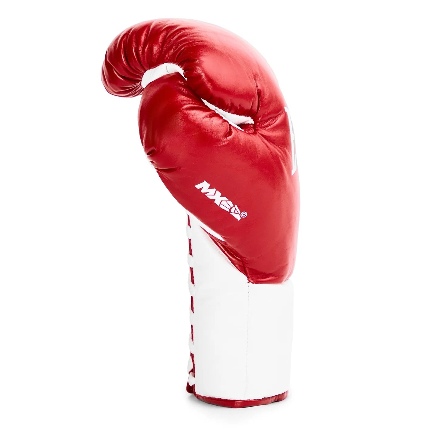 Everlast Red & White Lace-Up Boxing Gloves (Mexican Style)