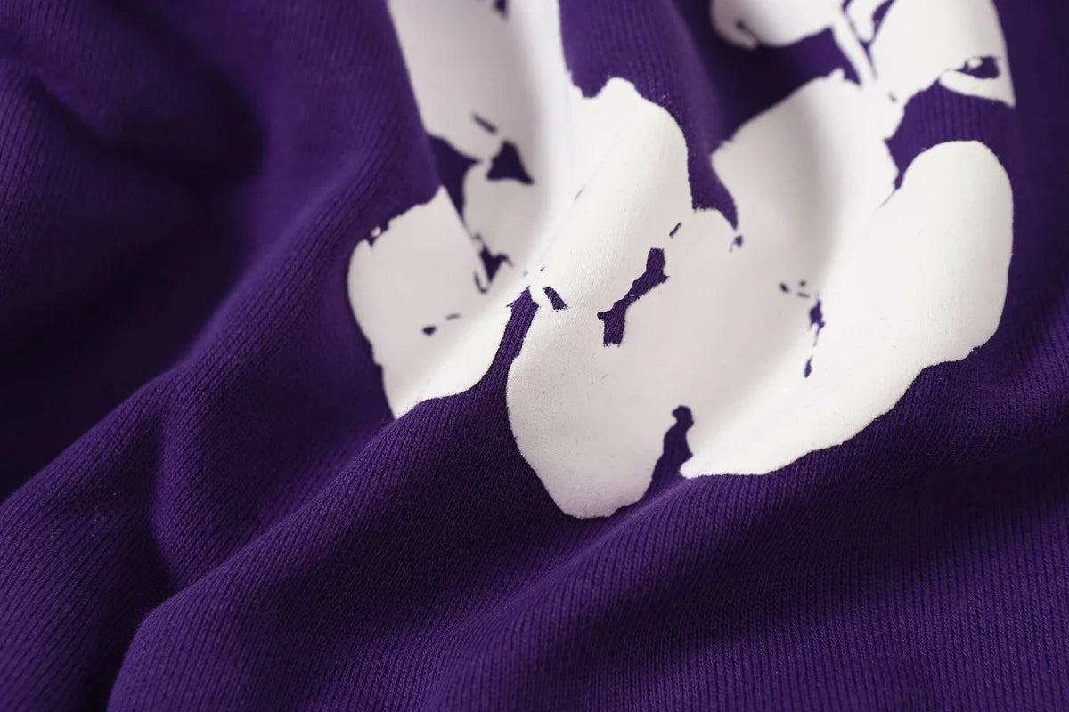 Denim Tears Cotton Wreath Zip Hoodie Purple