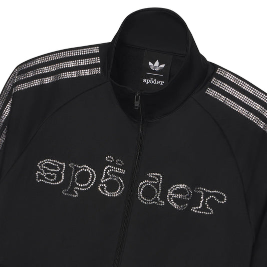 SP5DER RHINESTONE TRACK TOP