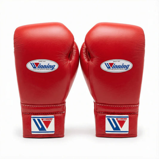 WINNING LACE-UP BOXING GLOVES - RED