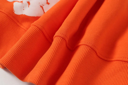 Denim Tears Cotton Wreath Zip Hoodie Orange