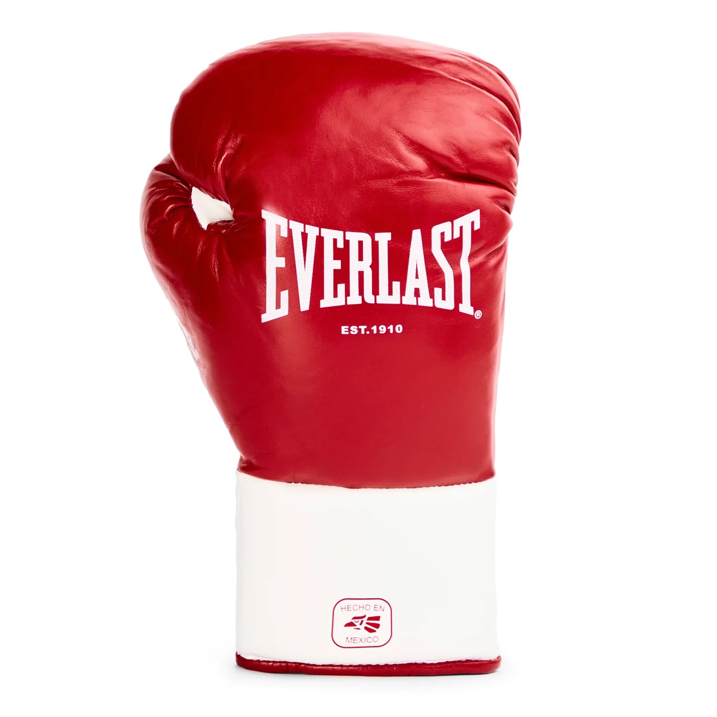 Everlast Red & White Lace-Up Boxing Gloves (Mexican Style)