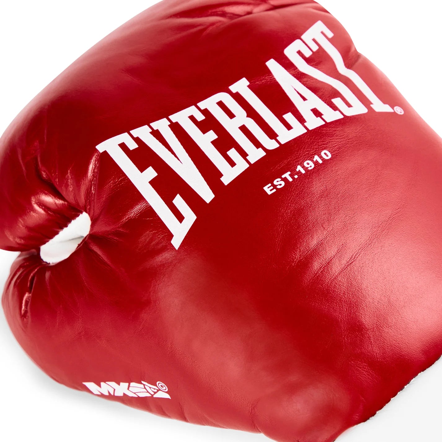 Everlast Red & White Lace-Up Boxing Gloves (Mexican Style)