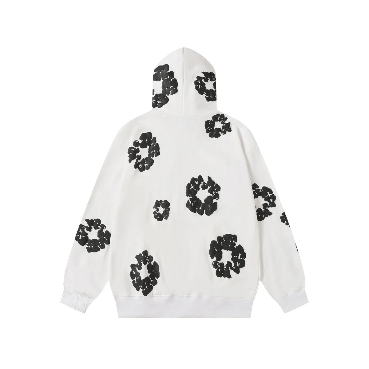 Denim Tears Cotton Wreath Zip Hoodie White