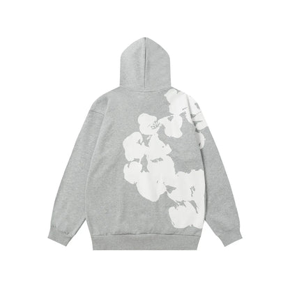 Denim Tears Cotton Wreath Hoodie Grey Minimal Classic
