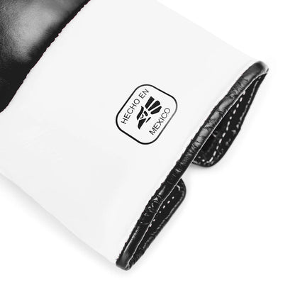 Everlast Black & White Lace-Up Boxing Gloves (Mexican Style)