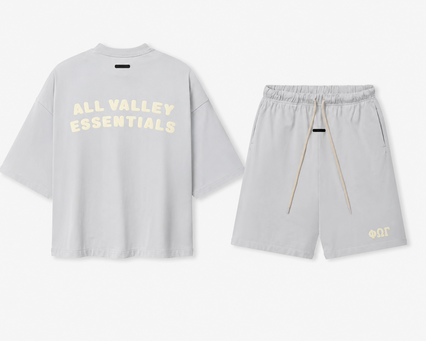 Men’s Minimal Streetwear T-Shirt & Shorts Set – Premium Oversized Summer Outfit