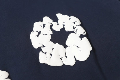 Denim Tears Cotton Wreath Zip Hoodie Navy
