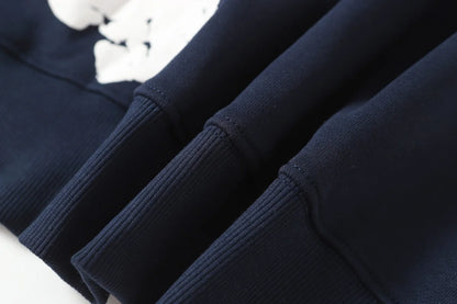 Denim Tears Cotton Wreath Zip Hoodie Navy