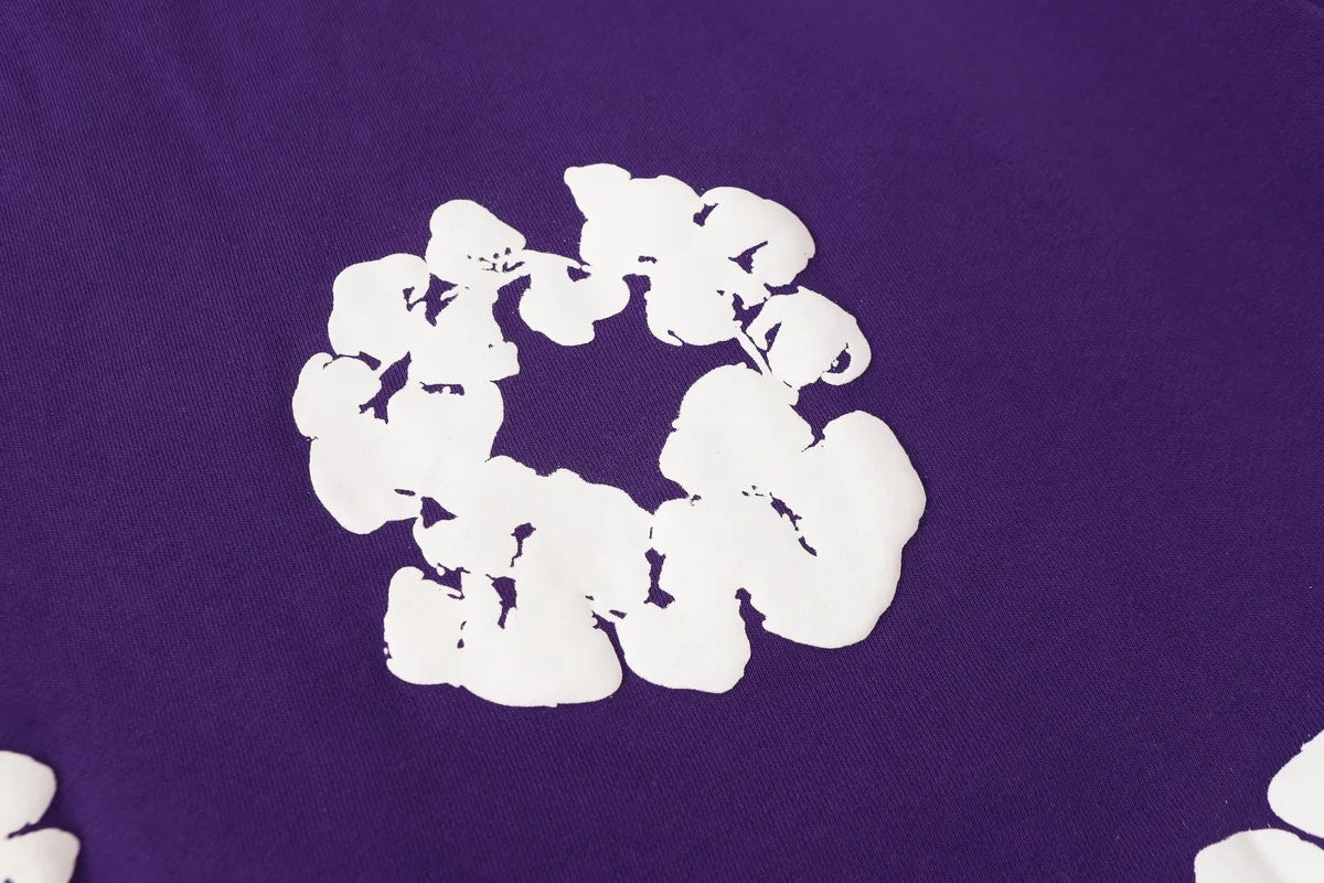 Denim Tears Cotton Wreath Zip Hoodie Purple