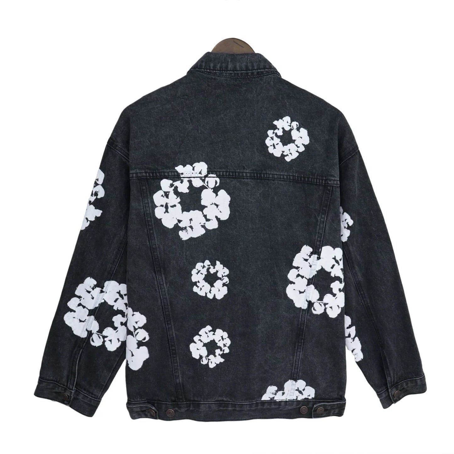 Denim Tears Cotton Wreath Denim Jacket “Washed Black Contrast