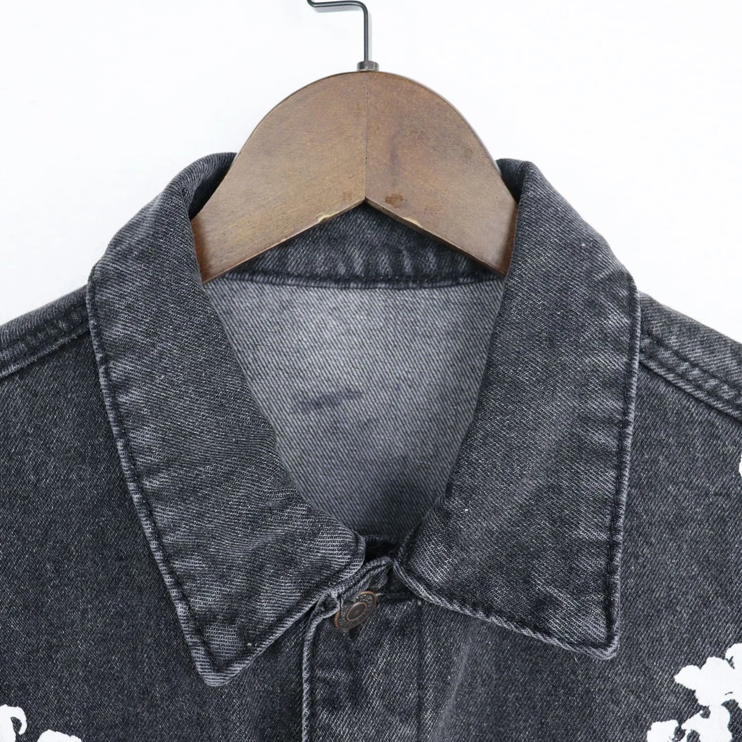 Denim Tears Cotton Wreath Denim Jacket “Washed Black Contrast