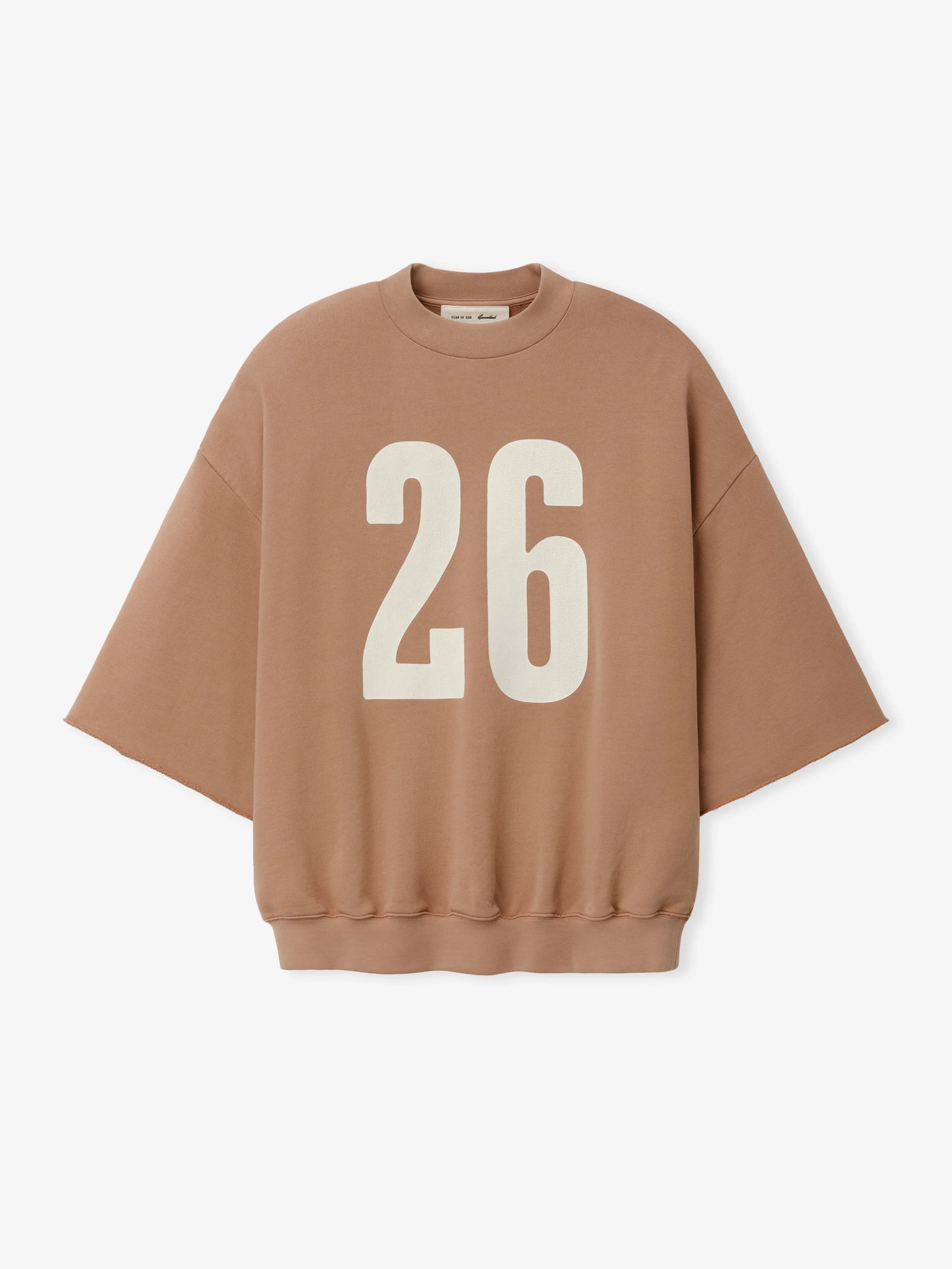 Men’s Oversized 26 Printed Sweatshirt & Jogger Set – Premium Brown Streetwear Tracksuit