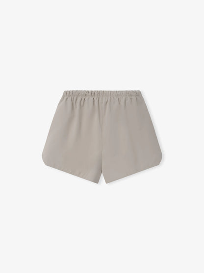 Taupe Half Zip Oversized Shirt & Gym Shorts Set – FGE F26 Athleisure Co-Ord Outfit