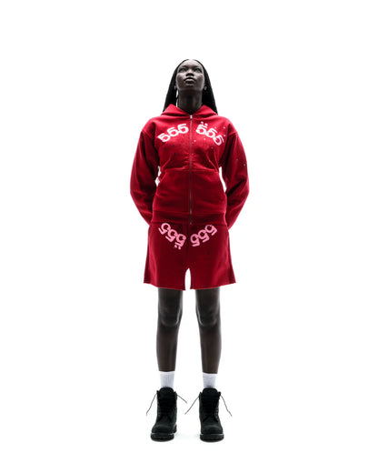 ANGEL NUMBER ZIP HOODIE