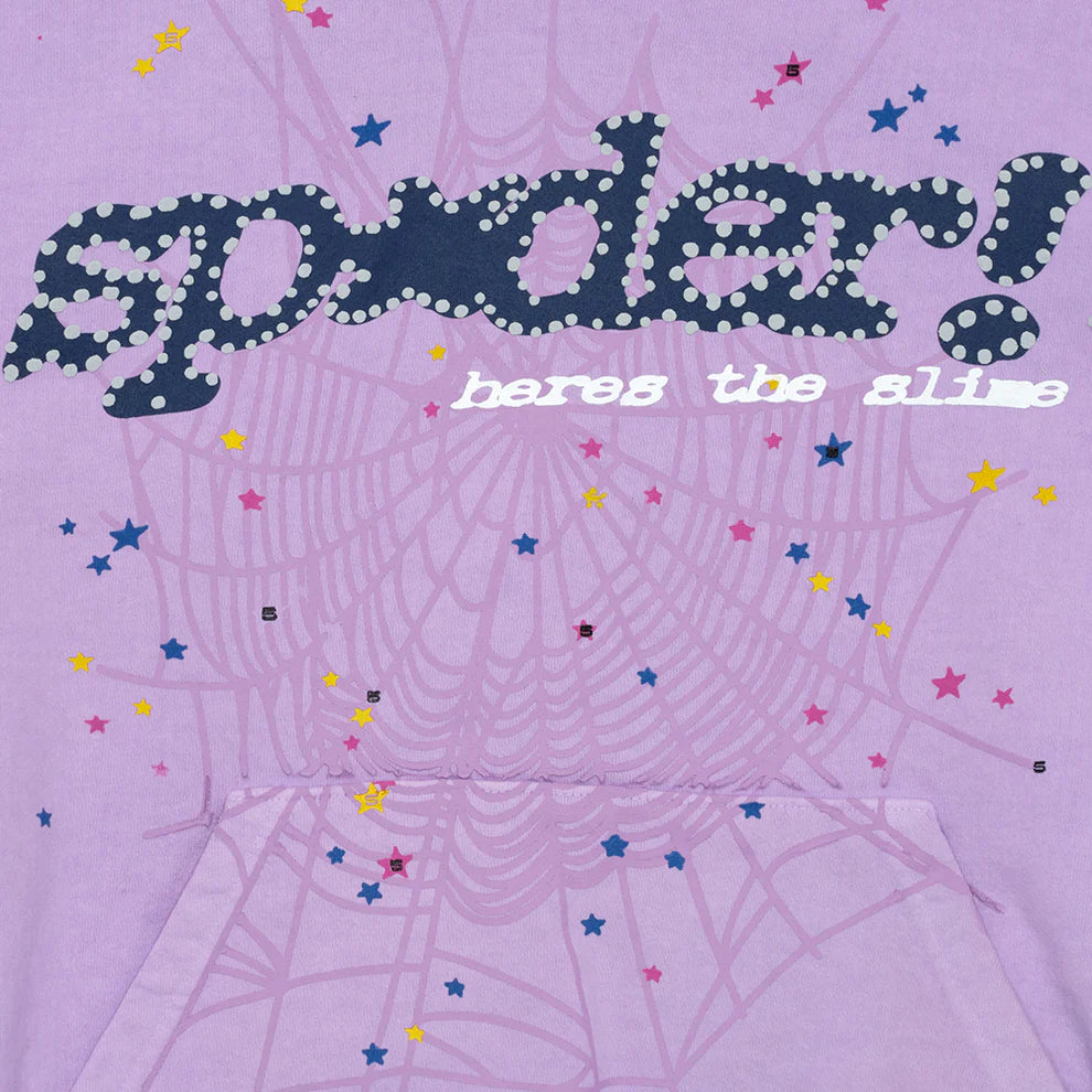 Sp5der Acai Hoodie Purple