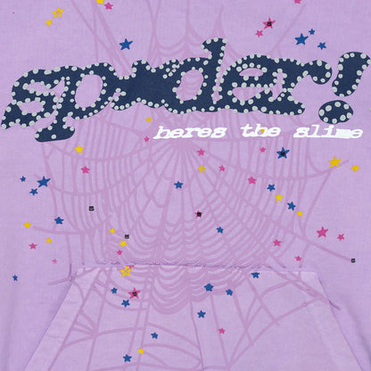 Sp5der Acai Hoodie Purple