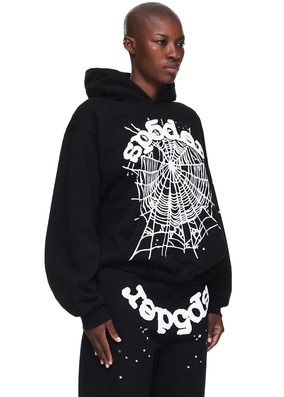 Sp5der OG Web Hoodie Black