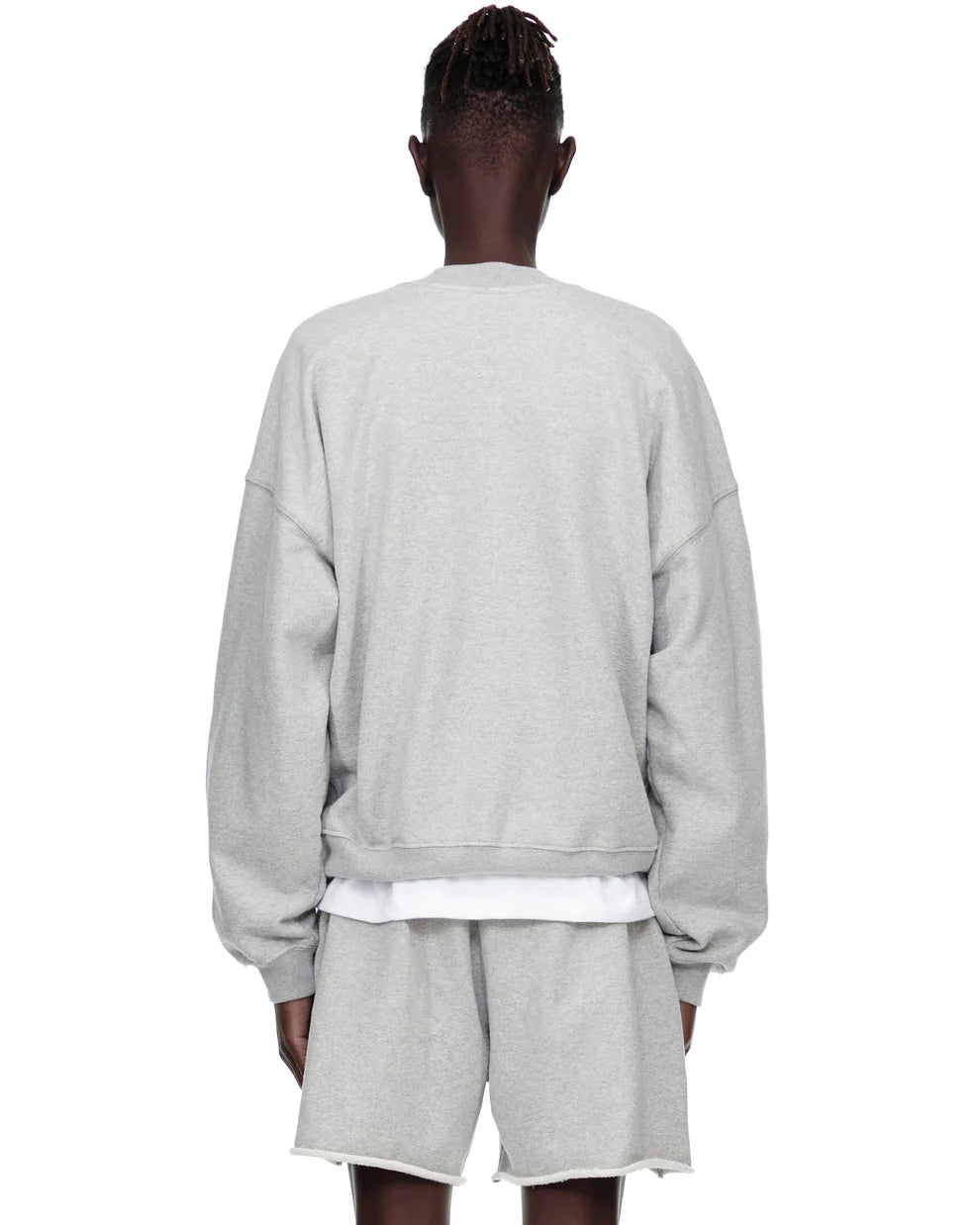 Sp5der Varsity Web Crewneck Heather Grey