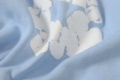 Denim Tears Cotton Wreath Zip Hoodie Light Blue