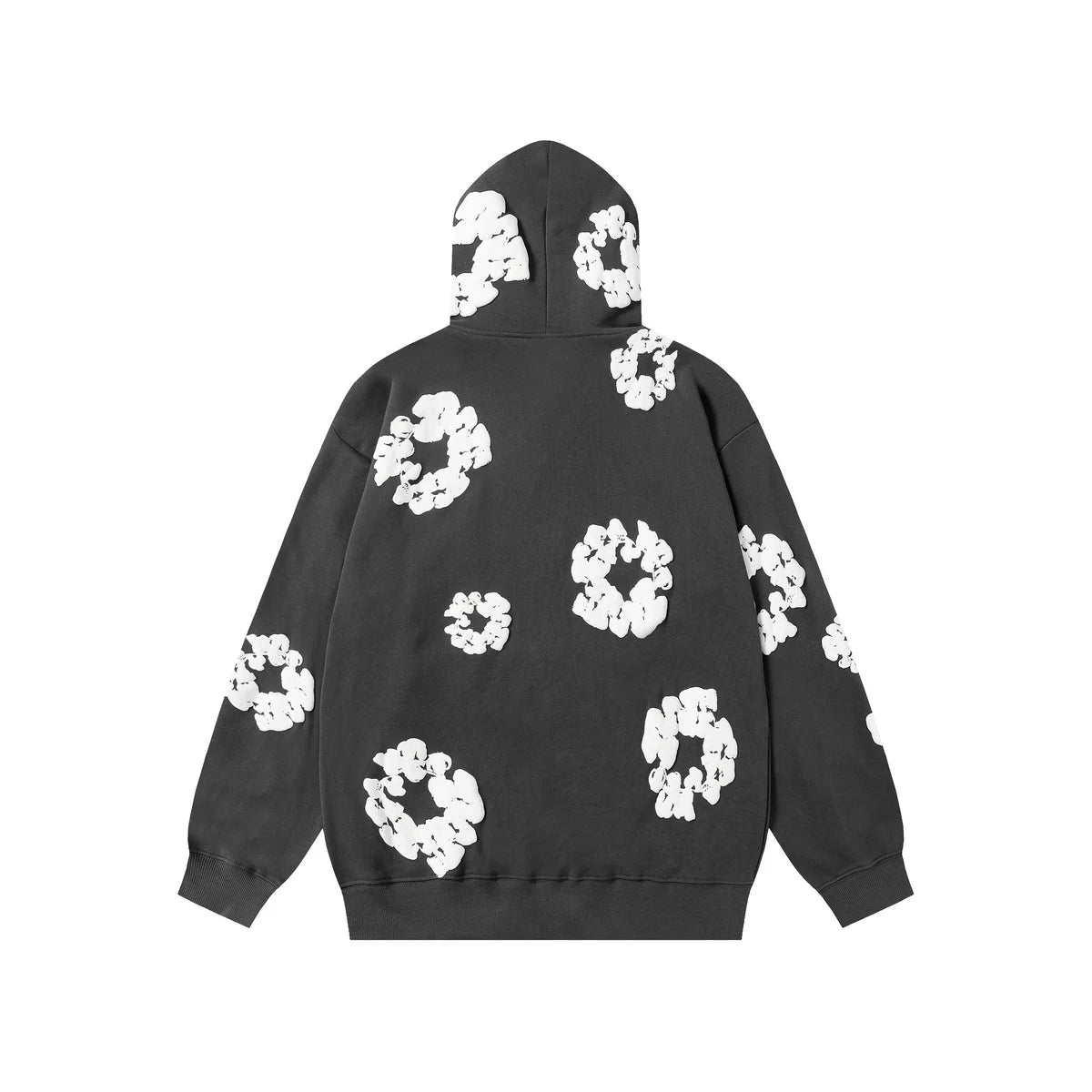 Denim Tears Cotton Wreath Zip Hoodie Grey