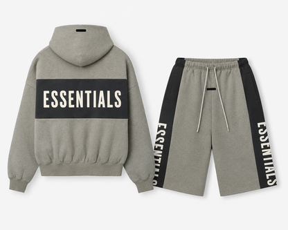 Men’s Essentials Style Sweat Shorts – Grey Casual Streetwear Summer Shorts