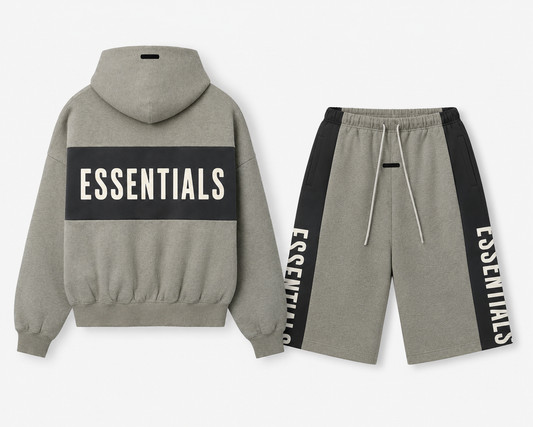 Men’s Essentials Style Sweat Shorts – Grey Casual Streetwear Summer Shorts