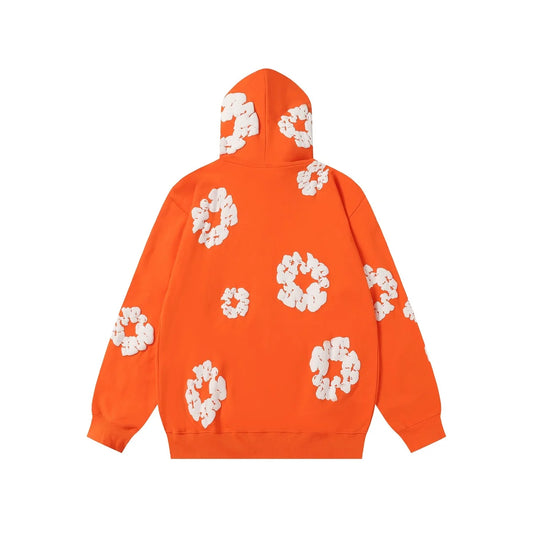 Denim Tears Cotton Wreath Zip Hoodie Orange