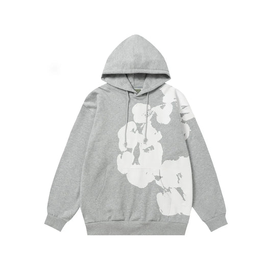 Denim Tears Cotton Wreath Hoodie Grey Minimal Classic