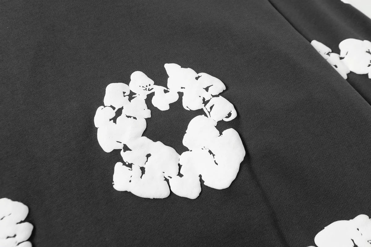 Denim Tears Cotton Wreath Zip Hoodie Grey