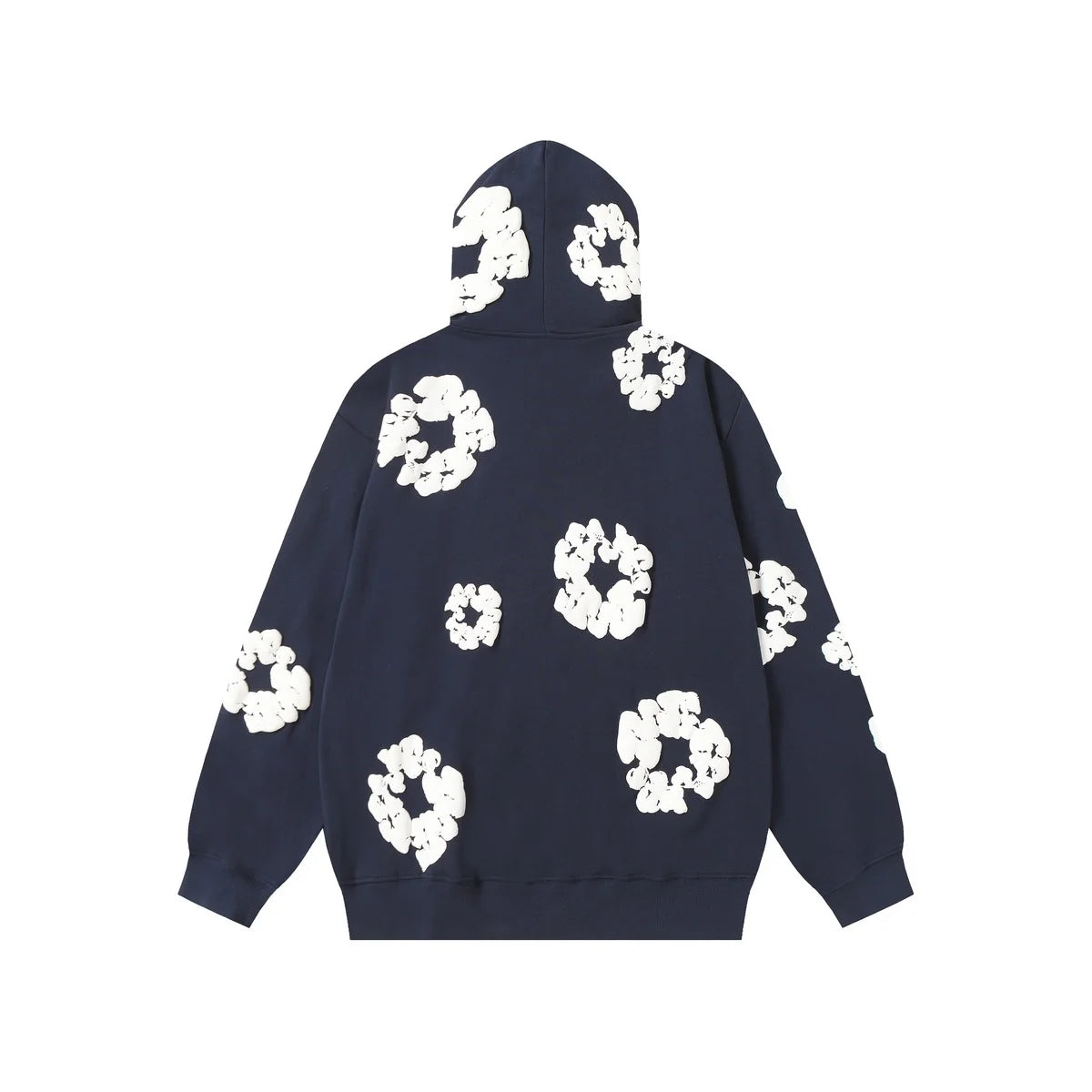 Denim Tears Cotton Wreath Zip Hoodie Navy