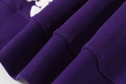 Denim Tears Cotton Wreath Zip Hoodie Purple