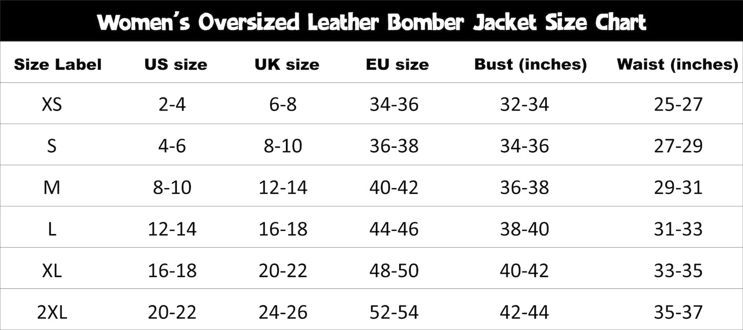 Oversized Black Leather Bomber Jacket: Women's Sheepskin Overcoat