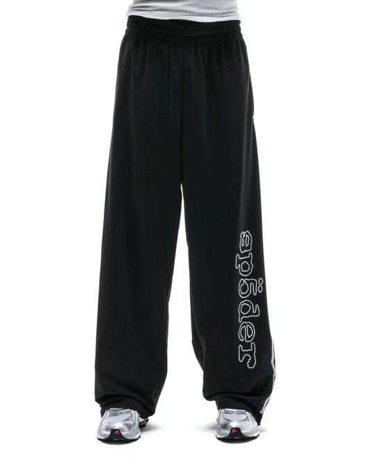 SP5DER RHINESTONE TRACK PANT