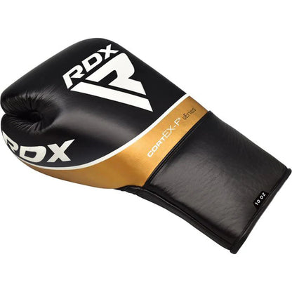 Black and Gold Lace-Up Boxing Gloves – Sparring Gloves with Premium Padding