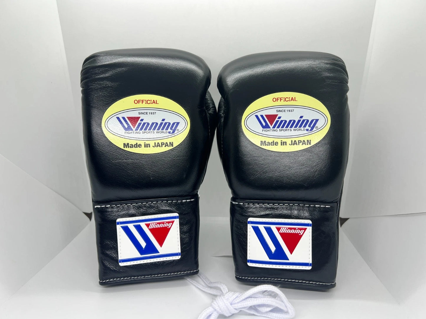 Black Leather Boxing Gloves – Professional Training & Sparring Gear