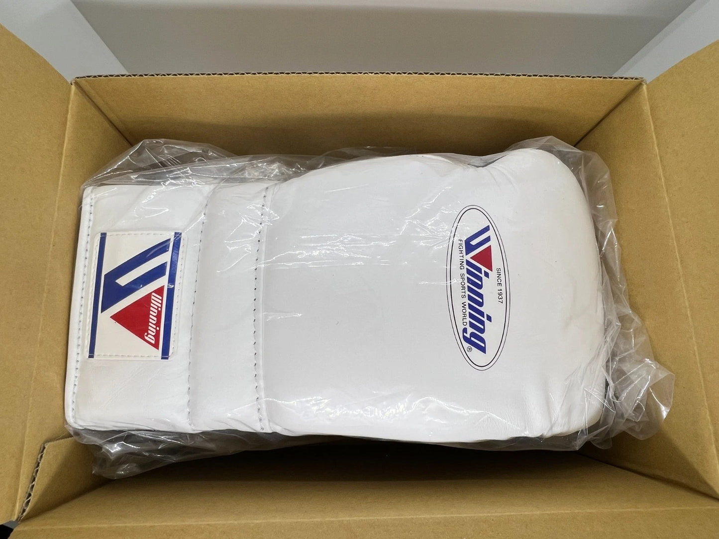 Classic White Lace-Up Boxing Gloves