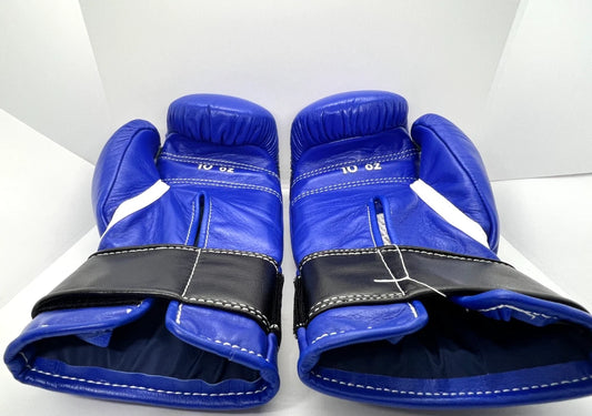Professional Style Blue Boxing Gloves – Secure Wrist Strap