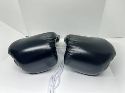 Black Leather Boxing Gloves – Professional Training & Sparring Gear
