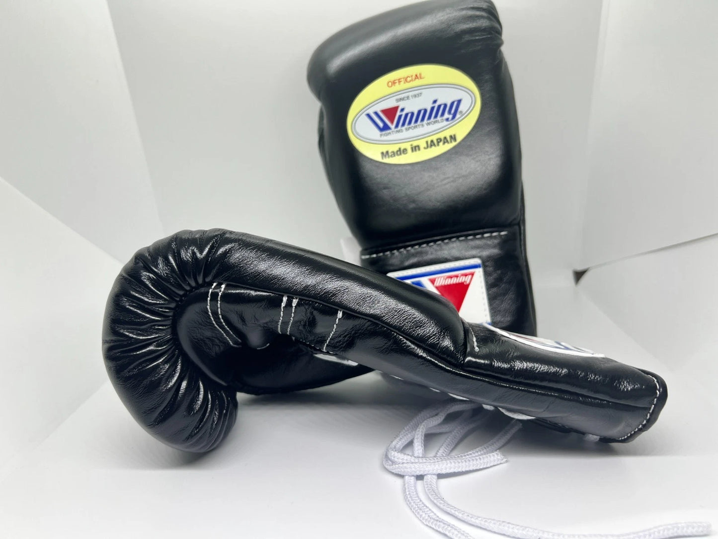 Black Leather Boxing Gloves – Professional Training & Sparring Gear