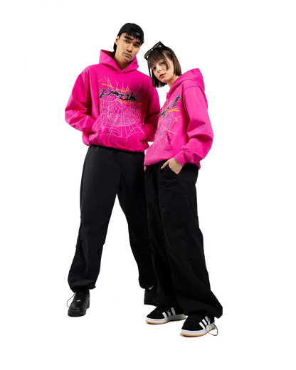 Sp5der P*NK Hoodie Pink